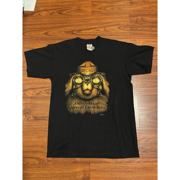 Vintage Rare Smokey The Bear “Only You Can Prevent Forest Fires” Shirt Sz Large - Picture 1 of 7